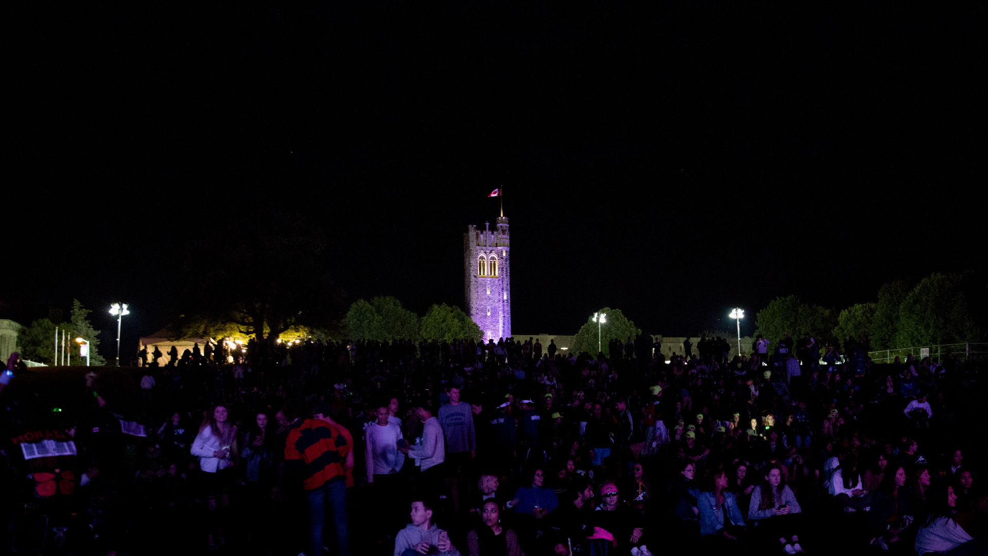 UC Hill at Night